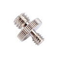 Miniatyrbillede 5 af 8: 1 stk. 1/4\" han til 3/8\" han gevind metal skrue adapter til kamera stativ stand DSLR SLR