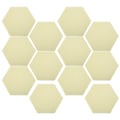 Miniatyrbild 7 av 8: 12 st Ljudabsorptionsskiva Hexagon Självhäftande Akustikpaneler Kilformade Väggar Ljudisolerad Inhägnad Ljusgul