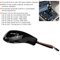 Miniatyrbillede 8 af 8: Elektrisk LHD Automatisk LED Gear Shift Knob Retrofit Kit Passer til BMW E46 E60 E61 Refit til F30 Style Glossy Black
