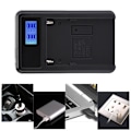Miniatyrbillede 6 af 8: SEIVI Sort Plastik LED Video Lys LCD Elektrisk Mængde Display Kamera Batteri Oplader til Sony NP F550 F960 F970