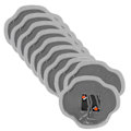 Miniatyrbillede 1 af 8: 10 stk. 115 mm Bil Naturgummi Dæk Punktering Reparation Kold Lap Slangeløse Lapper