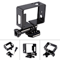 Miniatyrbillede 8 af 8: 1 stk. Sort Standard Side Border Frame Housing Case Mount Stand til GoPro Hero 4 3 Kamera