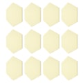 Miniatyrbild 6 av 8: 12 st Ljudabsorptionsskiva Hexagon Självhäftande Akustikpaneler Kilformade Väggar Ljudisolerad Inhägnad Ljusgul
