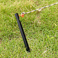 Miniatyrbillede 2 af 3: 4 stk./pakke 18 cm teltpløkker i aluminiumslegering, jordspyd, campingtilbehør (sort)