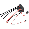 Miniatyrbillede 4 af 8: 80A Vandtæt Børsteløs ESC Elektrisk Hastighedsregulator Tilbehør til 1/8 RC Bil T-Stik