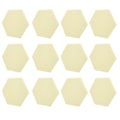 Miniatyrbild 8 av 8: 12 st Ljudabsorptionsskiva Hexagon Självhäftande Akustikpaneler Kilformade Väggar Ljudisolerad Inhägnad Ljusgul