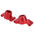 Miniatyrbillede 2 af 8: 1 par bagakselkop tilbehørsdele i aluminiumslegering til MAXX 89076‑4 1/10 RC bil rød