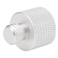 Miniatyrbild 6 av 8: Mikrofonstativadapter 5/8 tum hona till 3/8 tum hane skruvgängadapter för mikrofonstativfäste Silver