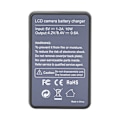 Miniatyrbillede 8 af 8: LP-E17 Batterioplader Enkelt Slot USB-opladning med LCD-skærm til Canon EOS M3 M5 M6 760D