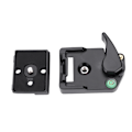 Miniatyrbillede 6 af 8: Quick Release Adapter Kameraklemme til Manfrotto PL-2000 DSLR 323 Skydeplade