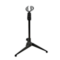 Miniatyrbillede 4 af 8: Justerbar Bordmikrofon Tripod Stand Holder Beslag Bord Mikrofonholder med Mikrofonklips til Konference Live Broadcast