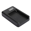 Miniatyrbillede 3 af 8: SEIVI Sort Plastik LED Video Lys LCD Elektrisk Mængde Display Kamera Batteri Oplader til Sony NP F550 F960 F970