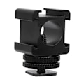 Miniatyrbillede 1 af 8: Metal Kamera Tri Hot Shoe Mount Adapter til Mikrofon LED Video Lys Monitor
