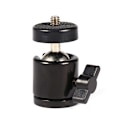 Miniatyrbillede 2 af 8: Ny 360° Mini Kuglehoved Beslag Montering Til 1/4\" Kamera Stativ & 3/8\" Flash Holder