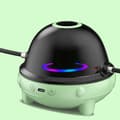 Hopprepamaskin med Bluetooth-musik, LED, automatisk, smart, elektrisk hopprep för inomhus och utomhus, grön