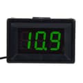 Digital Voltmeter 0.36 tum Två Trådar DC 2.4-30V LED Display Spänningsmätare Vattentät (Grön)