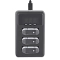 Miniatyrbillede 7 af 8: Action Kamera Batterioplader 3 Slot USB Opladning Sort Tilbehør til Sony NP-BX1