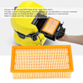 Miniatyrbillede 3 af 6: Udskiftningsfilter til støvsugerfilter til Karcher NT25 NT35 NT361 NT45 NT55 NT611 - gul - 1 stk