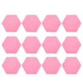 Miniatyrbild 1 av 8: 12 st Ljudabsorptionsskiva Hexagon Självhäftande Akustikpaneler Kilformade Väggar Ljudisolerad Inhägnad Rosa