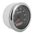 Miniatyrbillede 6 af 8: 85 mm omdrejningstæller 0-7000 o/min justerbar 7 farve baggrundsbelysning til bilbådsmotor 9-32V DCBlack