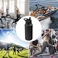 Miniatyrbillede 6 af 6: Sugerrørslåg Kompatibelt til Hydro Flask Bred Mund Vandflaske Flip Sugerrør Topperstatningslåg