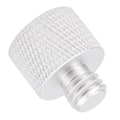 Miniatyrbild 7 av 8: Mikrofonstativadapter 5/8 tum hona till 3/8 tum hane skruvgängadapter för mikrofonstativfäste Silver