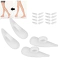 Miniatyrbillede 8 af 8: 10 par Hammer Toe Cushions Pad SEBS Corrector Mellemtå Enkelt Hul til Voksne Hvid