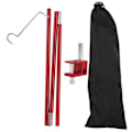 Miniatyrbillede 1 af 8: Camping Bordlampe Stang Foldbar Aluminium Legering Lysstativ Bærbar Udendørs Lanterne Stang