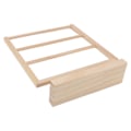 Miniatyrbillede 6 af 8: Øreringe Organizer Stand Log Farve Træ Øreringe Smykkeholder Opbevaringsdisplay Stand til Hængende Øreringe 3 Lag