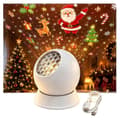 Stjerneprojektor Galaxy Natlys, LED Ocean Wave Projektor 360 Roterende til Børneværelse Loftindretning Gave Chirstmas