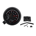 Miniatyrbillede 1 af 8: 3.75in Sort Racing Bil Omdrejningstæller 0‑8000 RPM 12V Universal Bilmåler