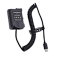 Miniatyrbillede 3 af 8: Type C Fuldt Dekodet Dummy Batteri Power Bank med EN EL15 Fjederkabel til D810 D850 Z5 Z6 Z6II Z7 Z7II Kamera