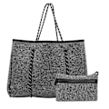 Miniatyrbillede 2 af 8: Udendørs Åndbar Neopren Strandtaske Stor Kapacitet Casual Mor Håndrem Indkøbstaske