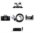 Miniatyrbillede 6 af 8: Dobbelt for RCA han til dobbelt XLR hun lydadapterkabel patchledning dobbelt række PVC-ledning
