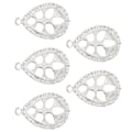 Pikkukuva 7 / 8: 5 kpl Alloy Riipus Pohja Korujen Valmistus Riipus Kehys Hartsimuotit Riipus Tarjotin DIY-käyttöön