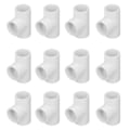 Pikkukuva 2 / 8: 12 kpl PVC T-liitosputket Muoviset samankokoiset liitosadapterit Vesihuolto Kodinparannus 25 mm ID