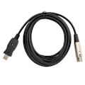 Pikkukuva 6 / 8: Mikrofonin muunninkaapeli USB - XLR-sovitinjohto äänikortilla musiikki-instrumenttien äänitykseen karaokeen