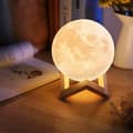 Miniatyrbild 1 av 10: 【03】Lamp - Moon Lamp 15 cm / Night Light - Moon Lamp - Adjustable color multifärg multifärg multicolor