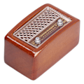 Miniatyrbillede 4 af 8: 1:12 Dukkehus Radio Miniature Retro Sød Radio Model Dekoration Tilbehør Børn Lader Som Om Legetøj