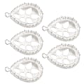Pikkukuva 6 / 8: 5 kpl Alloy Riipus Pohja Korujen Valmistus Riipus Kehys Hartsimuotit Riipus Tarjotin DIY-käyttöön