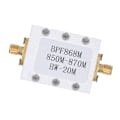 Miniatyrbillede 3 af 8: Båndpasfilter FM Broadcast SMA K Interface 850‑870MHz Elektronisk komponent BPF868M med kabinet
