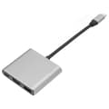 Pikkukuva 3 / 8: USB C - HD Multimedia Interface -keskitin 3 in 1 4K UHD 3840x2160 30Hz Type C - HD Multimedia Interface 4K USB 3.0 USB C -keskitin