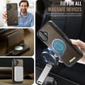 Miniatyrbild 5 av 7: 【03】iPhone 17 Skal Läderfodral med MagSafe och ID-blockering, Avtagbar Plånbok Kaffe