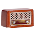 Miniatyrbillede 2 af 8: 1:12 Dukkehus Radio Miniature Retro Sød Radio Model Dekoration Tilbehør Børn Lader Som Om Legetøj