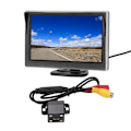 Miniatyrbild 2 av 8: Backkamerasystem Kit 5in Backspegelmonitor V1 V2 Videoingång Hög Definition 12‑24V för Fordon 4LED Ljuskamera