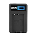 Miniatyrbillede 2 af 8: LP-E17 Batterioplader Enkelt Slot USB-opladning med LCD-skærm til Canon EOS M3 M5 M6 760D
