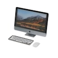 Miniatyrbillede 3 af 8: 1:12 Miniatur Computer Sæt Skærm Tastatur Mus Simulation Dukkehus Tilbehør Computersæt
