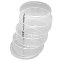 Miniatyrbillede 8 af 8: Roterende smykkeskrin 3 lag Transparent Plastik 360 Graders Rotation Elegant Stil Øreringeholder til Kvinder