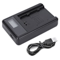 Miniatyrbillede 1 af 8: SEIVI NP FZ100 LCD Opladningsdisplay USB Enkelt Slot Kamera Batterioplader til Sony A7RIII A7R3 A9 7RM3