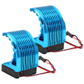 Miniatyrbillede 1 af 8: 2 stk. Motor køleplade i aluminiumslegering 42MM Universal børsteløs motorkøleventilator til RC-bil